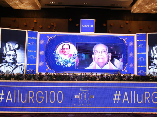 AlluRG 100th Birthday Celebration Pics